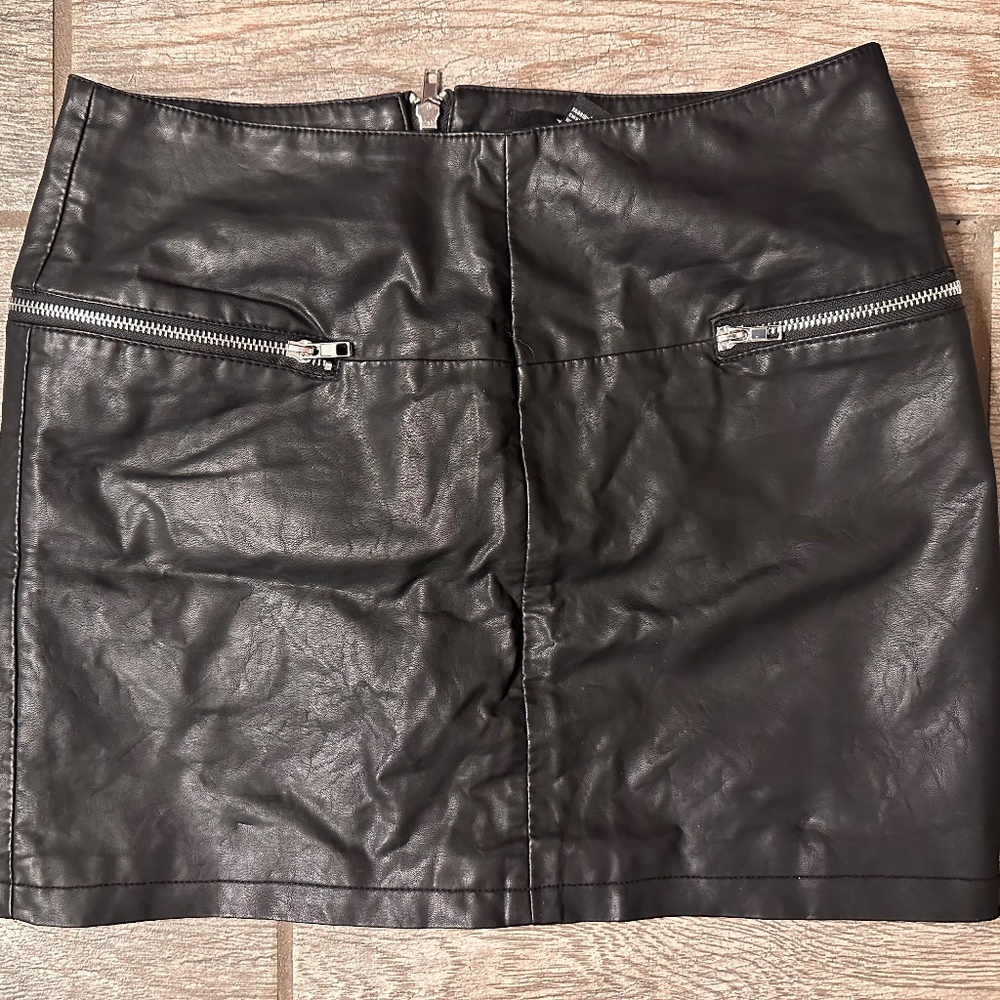 Forever 21 - Black Pleather Skirt